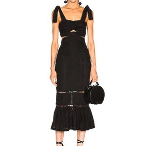 Alice McCall A Foreign Affair Black Midi Dress